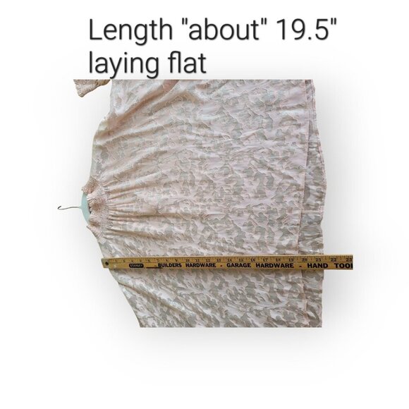 Ladaire Viscose Blend Blouse in Blush & Silver size S - Picture 9 of 11